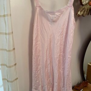Olga Soft Pink Lace Silk  Chemise XL